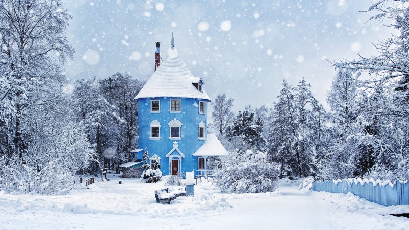 [Moomin house in the Winter.](https://pixabay.com/en/winter-snowing-moomin-world-moomin-2438791/) Don’t worry, we won’t have scary moomins in React Finland!