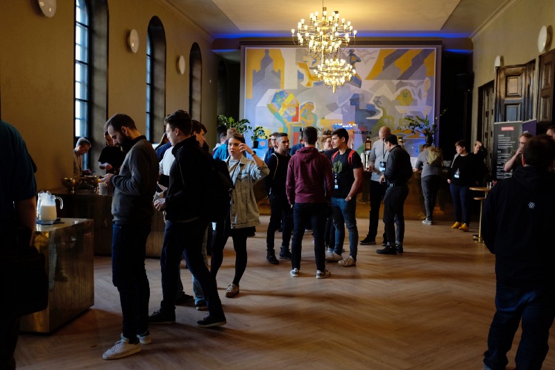 Mingling at React Finland 2018