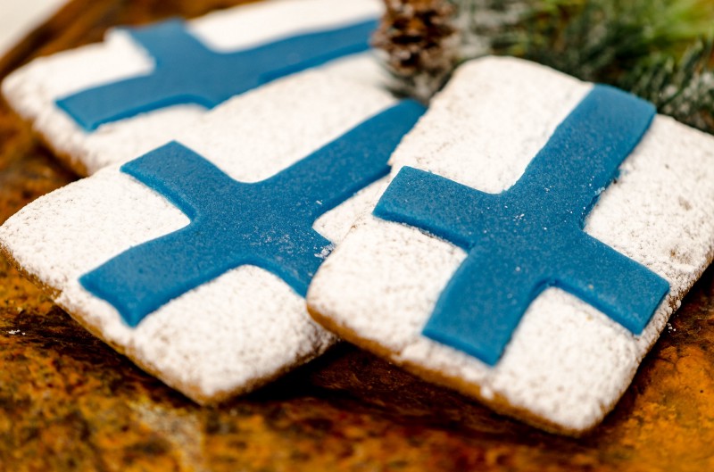 Finnish cookies ([Pixabay](https://pixabay.com/en/gingerbread-cookie-flag-of-finland-3023207/))