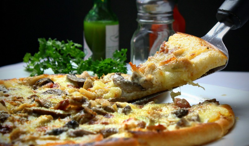 Pizza. And I’m hungry now. ([Pixabay](https://pixabay.com/photos/pizza-slice-italian-toppings-329523/))